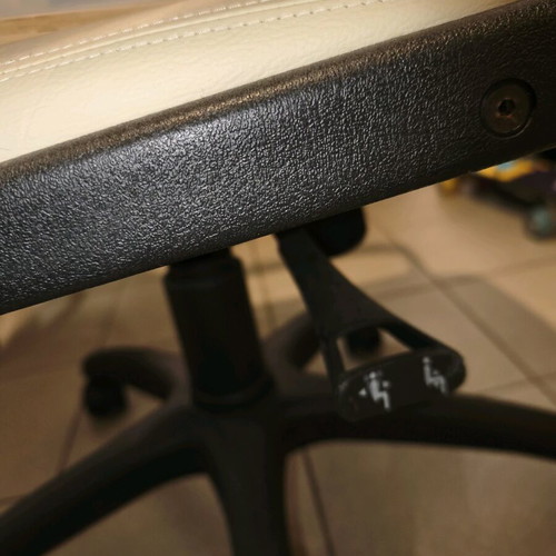 Office chair used with ergonomic position and height adjustment