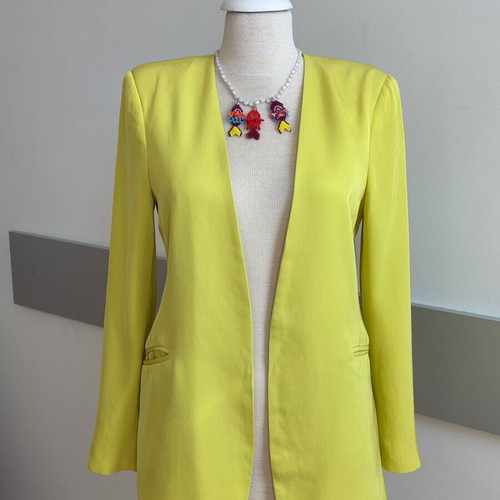 Pinko blazer like new, vibrant yellow, size M/L