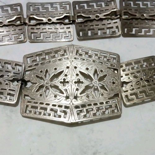 Silver plated Boho-Ethnic style vintage belt like new