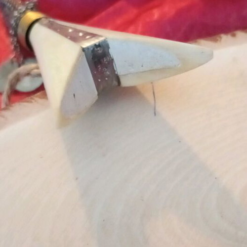 Silver 900 Cretan decorative knife like new with bone handle