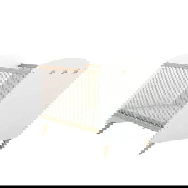 Πωλείται η κούνια / προεφηβικό κρεββάτι Kallen White 140x70cm με στρώμα, σε άριστη κατάσταση