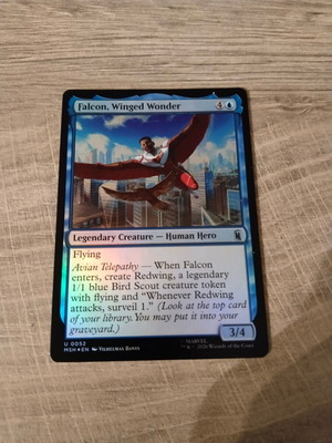 Magic the Gathering Falcon, Winged Wonder foil card