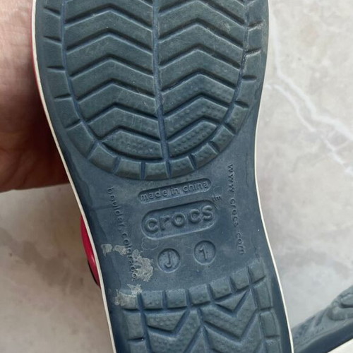 Crocs sandals used, sizes 32 33, blue