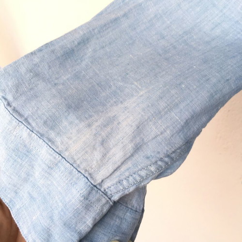 Linen light blue summer shirt L by M&S like new