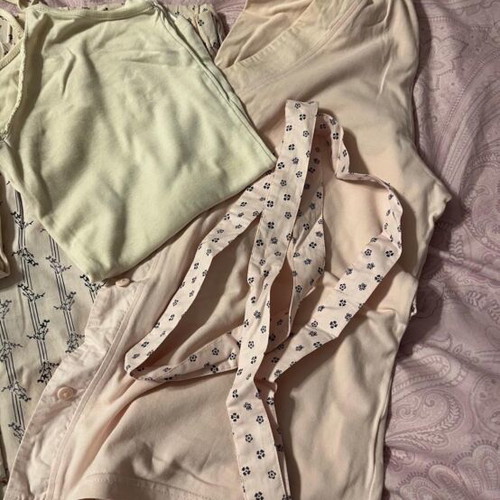 TCM pajama set used, white and pink, sizes XXL and XXXL