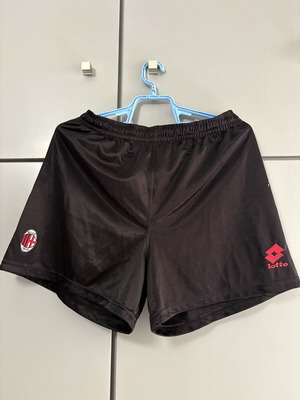 Vintage AC Milan Lotto football shorts size M used with wear
