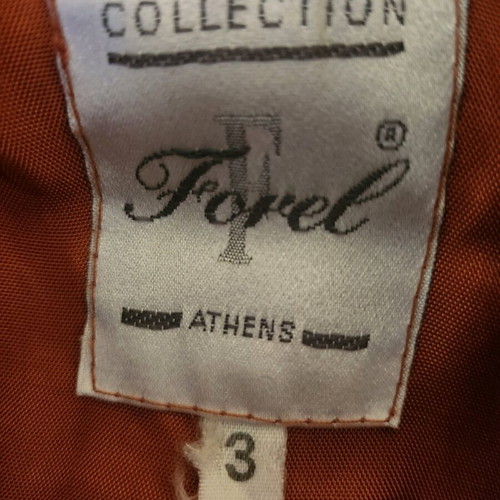 Forel women's coat in tan/orange size L like new
