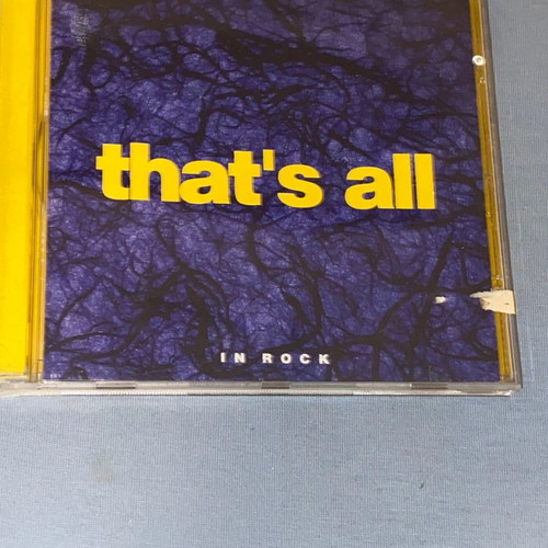 That's All In Rock CD new, Greek