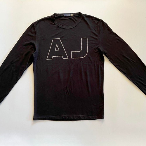 Armani Jeans black blouse used with logo size M
