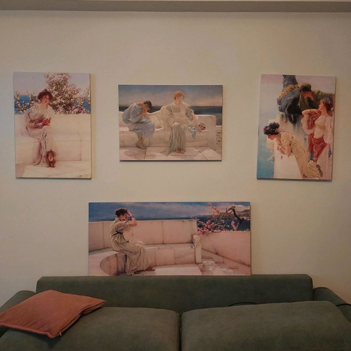 Paintings on canvas used by a known artist