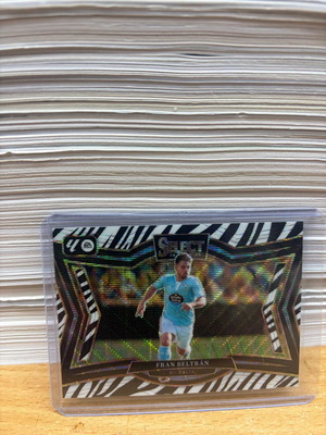2024-25 Panini Select La Liga Fran Beltran Zebra Prizm Card #224 Celta