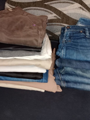 Women's pants bundle, 18 pieces, S-M, brands Toi & Moi, Staff, Pink Woman, s. Oliver, Sisley