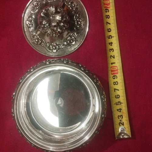 Silver 925 fondantière with lid by Zolotas like new