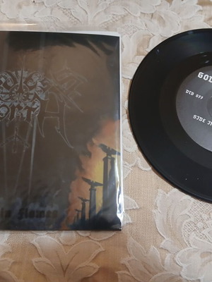Godless North World In Flames 7'' EP βινύλιο σαν καινούργιο, metal