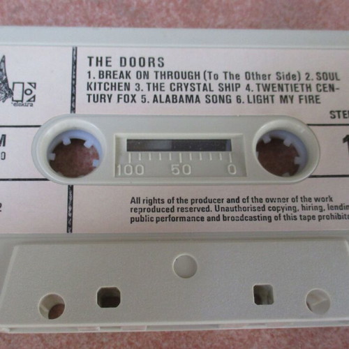 The Doors self-titled audio cassette