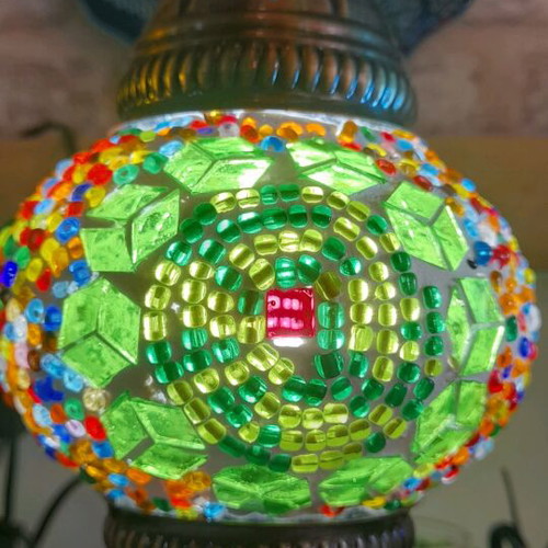Table mosaic lamp 30cm handmade new