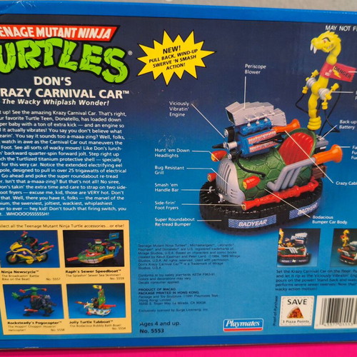 Don's Krazy Carnival Car vintage 1991 sealed Teenage Mutant Ninja Turtles