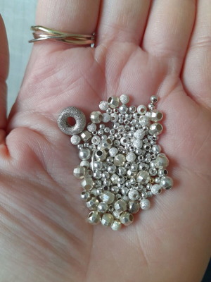 Silver 925 beads and stoppers for handmade jewelry new