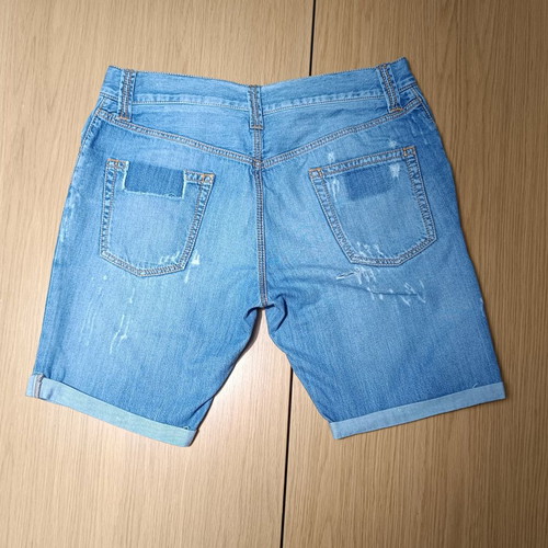 Prince Oliver men's denim bermuda shorts used, size L, blue