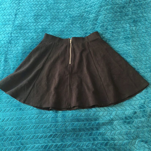 Black mini skirt A-line H&M like new, size S–M