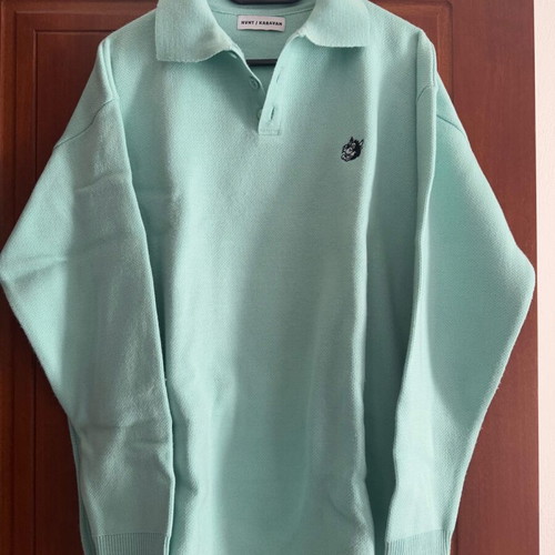 Krv/Karavan Unisex Sweater in Loose Fit Turquoise Like New