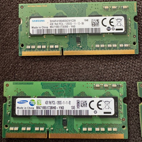 Samsung Ram 4GB DDR3L 1600MHz SODIMM new, pack of 7 pieces