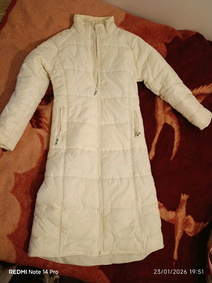 Cherokee long white jacket Large like new