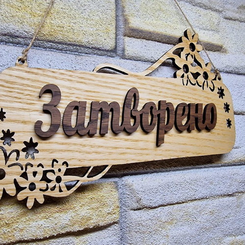 Double-sided Open/Closed sign new for shop