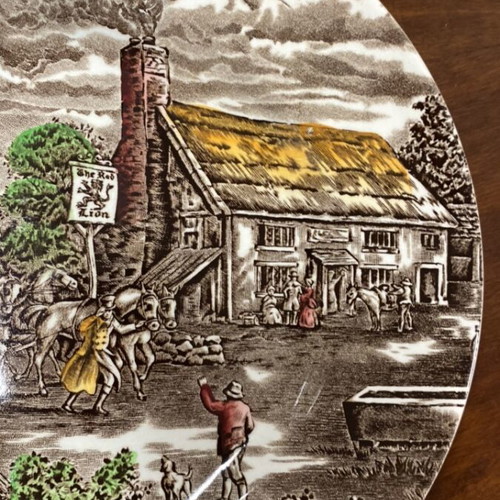 Vintage Wood & Sons The Post House decorative plate 25.4 cm, like new
