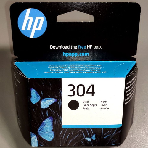 HP 304 black ink cartridge, new sealed