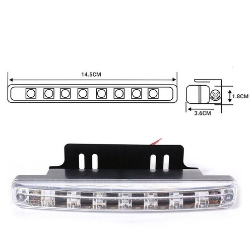 Set of 2 LED Daylight Car Spotlights new