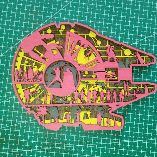 Star Wars wooden decorative piece, 15cm