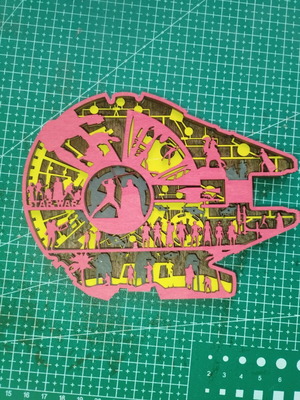 Star Wars wooden decorative piece, 15cm