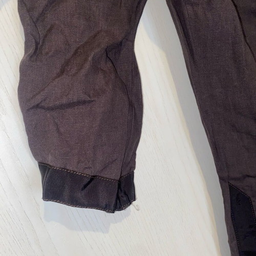 Linen women's dresses like new, white with pockets and brown