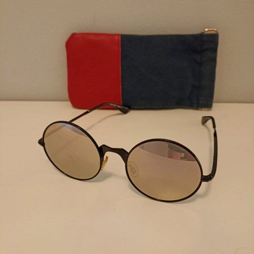 Le Specs sunglasses used, pink, metal frame