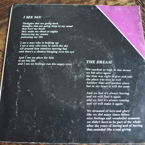 Villa 21 I See No! The Dream vinyl record used, rock