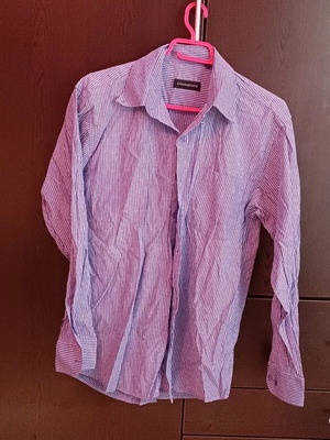 Мъжка риза 40 синьо и бели райета като нова