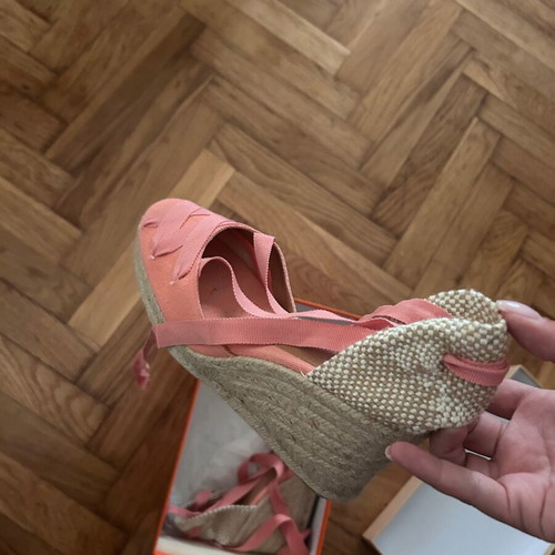 Castaner pink espadrilles size 38 like new