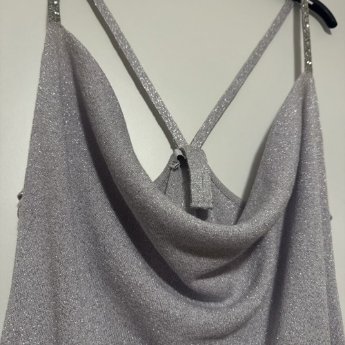 Mango glitter dress like new, grey and silver, size L