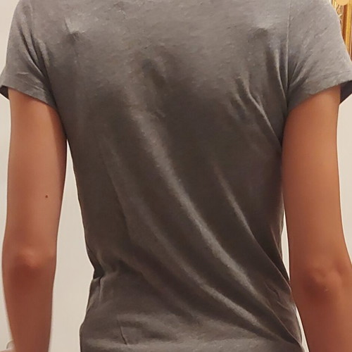 T-shirt gray with design like new, size S