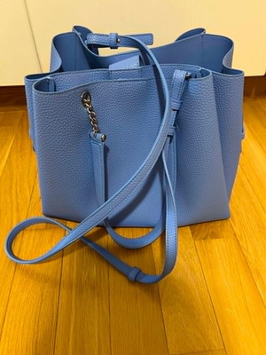 Emporio Armani shoulder bag, pastel turquoise, with dust bag