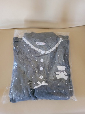 Women's pajama new, gray, size M, fleece