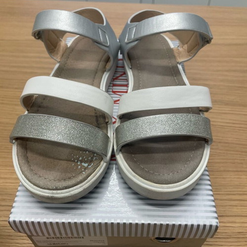 Mix Mind sandals used, white-silver, size 33