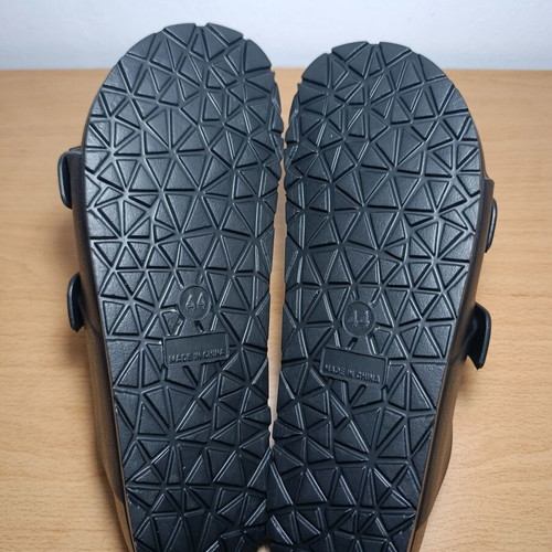 Ocean Addicts men's double buckle sandals black size 44