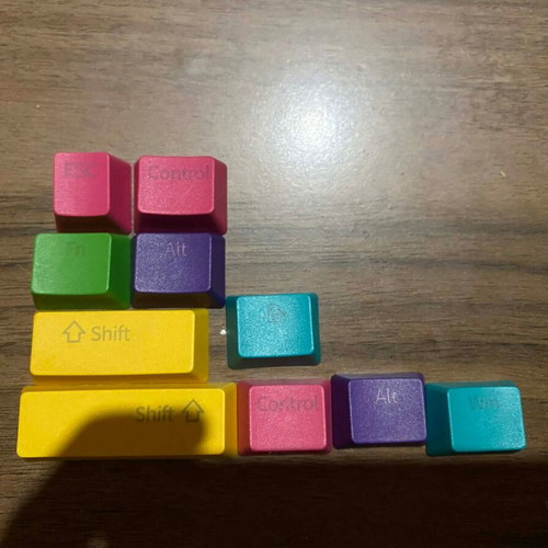 Colorful keycaps set new for keyboard, modifier keys
