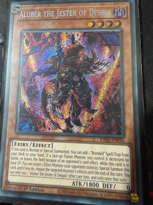 Aluber the Jester of Despia κάρτα Yu-Gi-Oh! καινούργια, secret rare