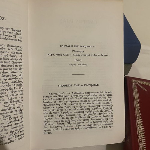 Homer Iliad 1 & 2, two-volume edition, Papyrus