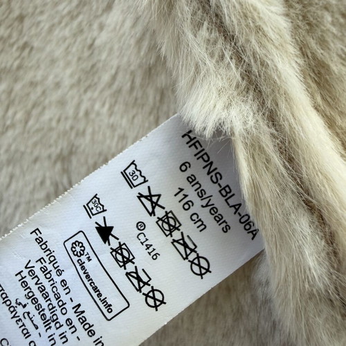 Perfecto Sherpa Jacket for Girls used, brown with sheep effect