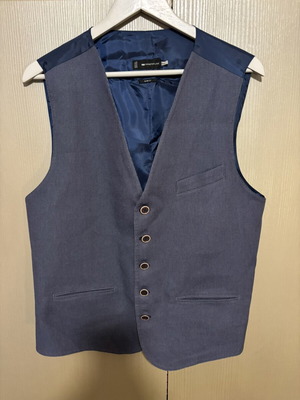 Royal Denim Premium Slim Fit Men's Vest Blue XXL like new