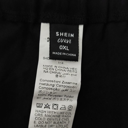 Shein women's shorts XL like new, black, elastic waist